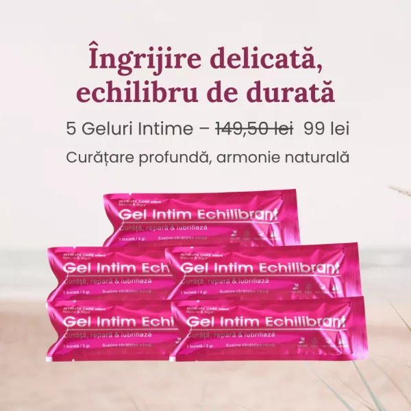 Gel intim echilibrant – 5 buc