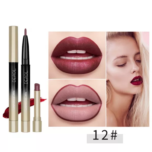 Lipstick & Lip Liner 2  în 1