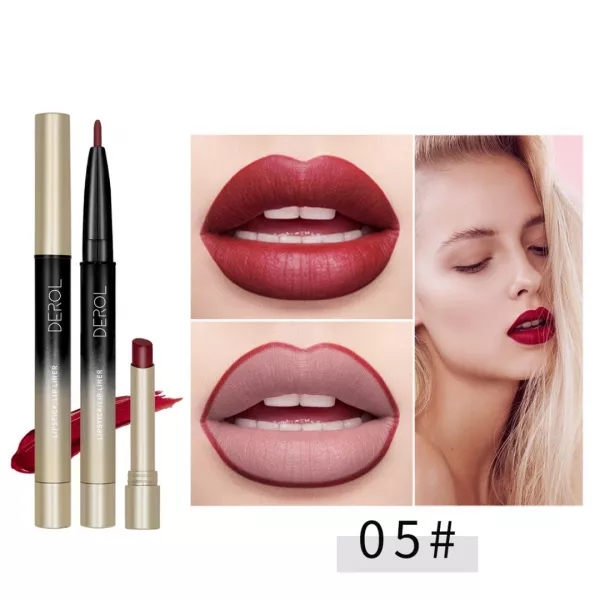 Lipstick & Lip Liner 2  în 1