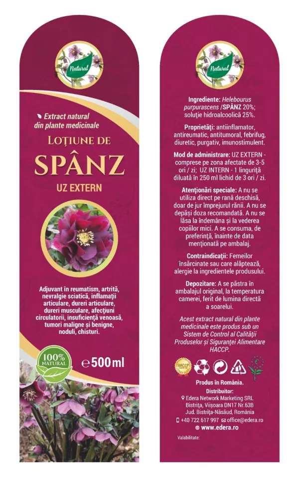 Loțiune de Spânz UZ EXTERN 500 ml