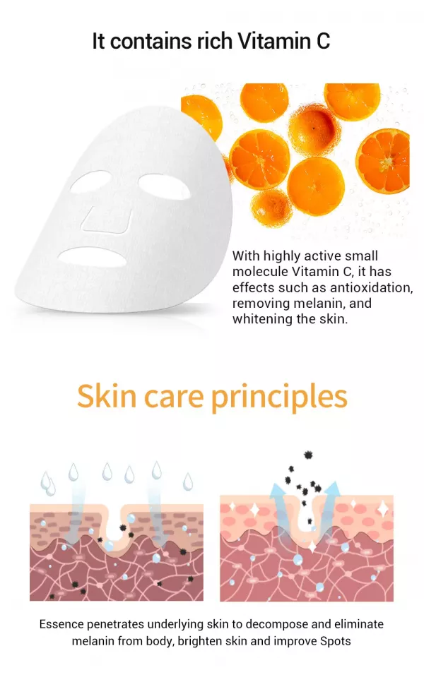 Mască Facială cu Vitamina C 