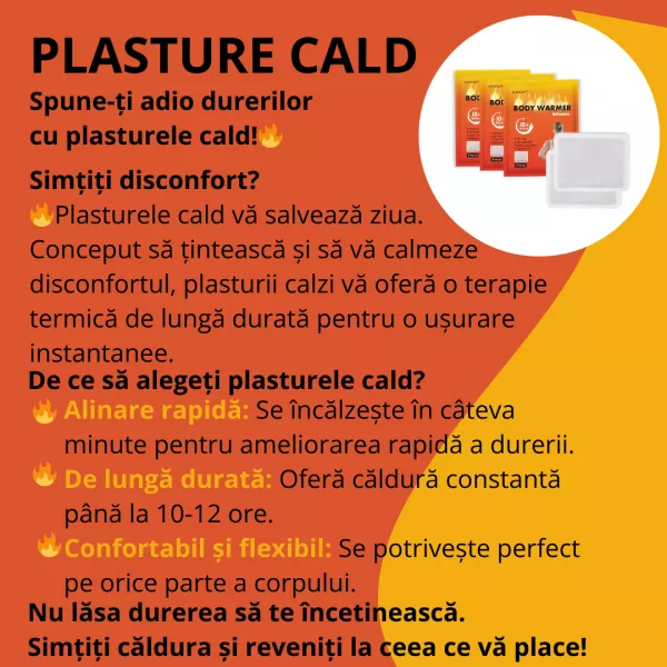 Plasture cald 10*13 cm 1 bucată