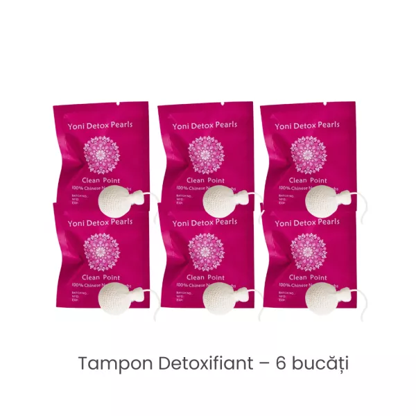Tampon Intim Detoxifiant &ndash; 6 bucăți