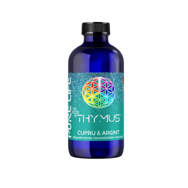 Mixuri Minerale Nanocoloidale - THYMUS™ Cupru şi Argint 35ppm 240 ml, edera.ro