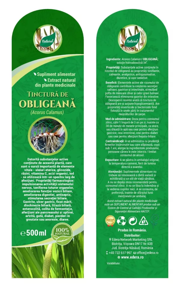 Tinctură de Obligeană 500 ml