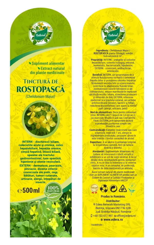 Tinctură de Rostopască 500 ml