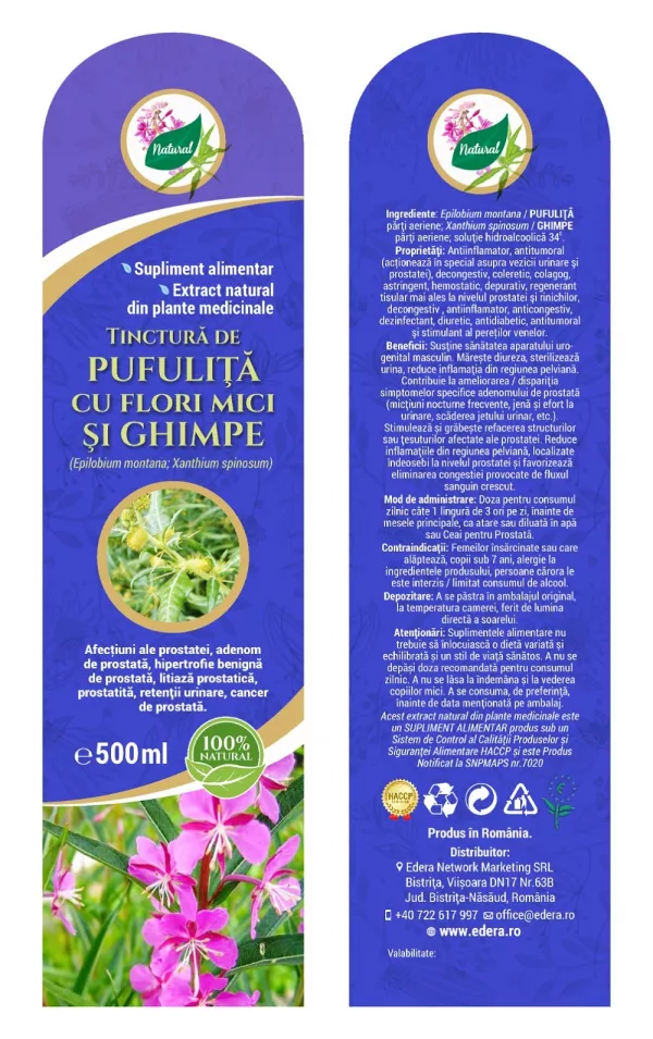 Tinctură de Pufuliță 500 ml