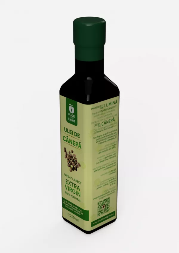 Suplimente naturale și vitamine - Ulei de cânepă 250 ml, edera.ro