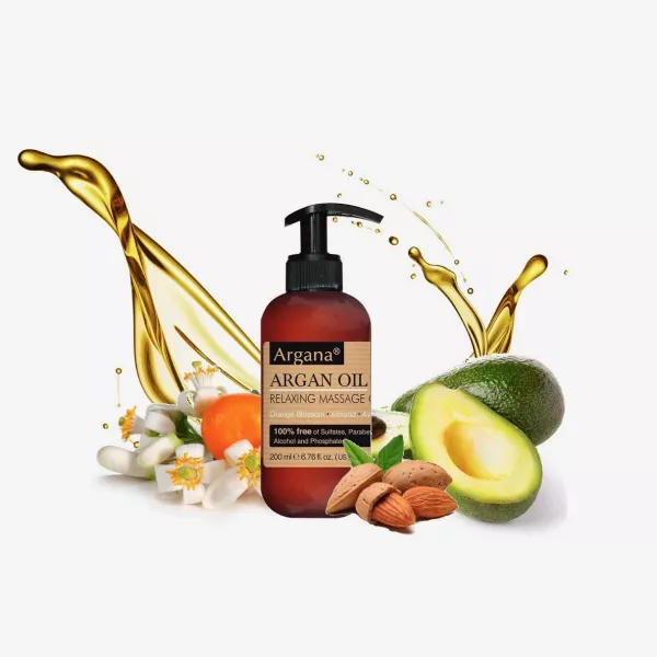 Ulei de masaj Relaxant cu Ulei de Argan, Argana 200 ml
Flori de portocale, Migdale, Avocado
