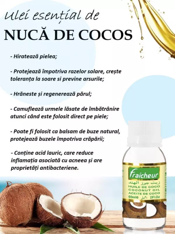 Ulei de nuca de cocos Freicheur 60 ml