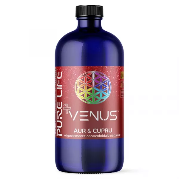 Mixuri nanocoloidale - VENUS™ Au & Cu 35ppm 480 ml cu măsură gradată, edera.ro
