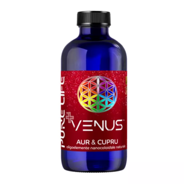 Mixuri nanocoloidale - VENUS™ Aur şi Cupru 35ppm 240 ml cu măsură gradată, edera.ro