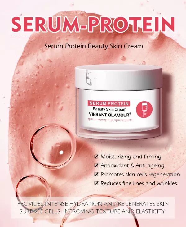 Anti-aging (riduri) - Vibrant Glamour Serum Protein Face Cream 30 gr. (3998), edera.ro