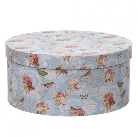 Cutii Set 3 Cutii Rotunde Mari Albastre C21 Oasis