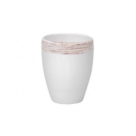 Ceramică Orhidee Vas Ceramic Flori Orhidee Alb Cu Striaţii