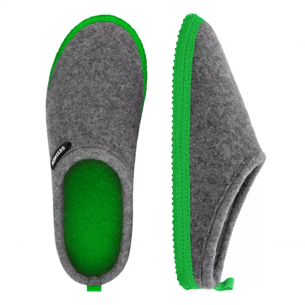 Papuci De Casa Din Lana Woolpops Gri Verde 44 9009553961333.html