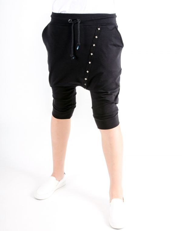 Pantaloni Scurti Pantalon Scurt Cu Tur Lasat 49bc003 Negru 1