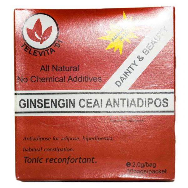 Ceai Antiadipos Cu Ginseng 30 Plicuri Stefmar Ceaiuri Pentr
