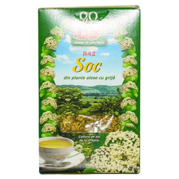 Ceai Flori Soc 50gr Fares Ceaiuri Pentru Afectiuni