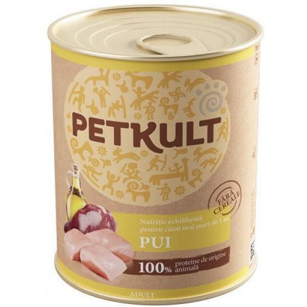 Hrana Umeda Pentru Caini Petkult Adult Cu Pui 800 G 114849