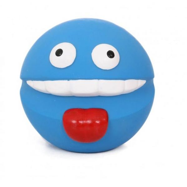 Jucarie Emoji Din Latex Diametru 8 Cm Albastru 642435200