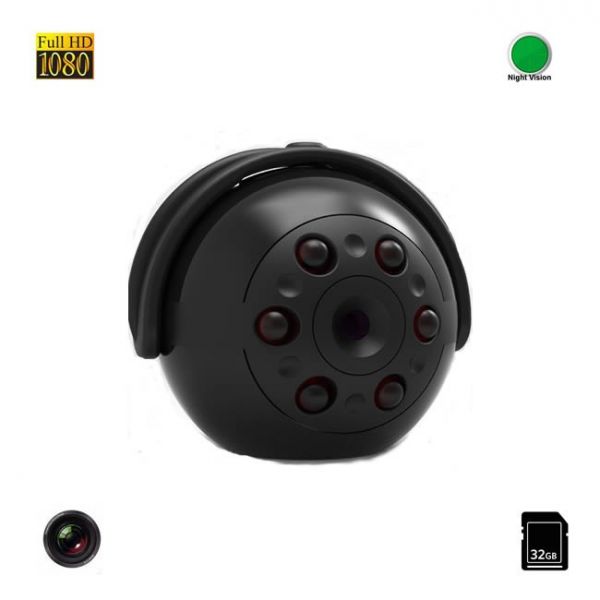 Mini Camera Video Spy Full Hd 360 Nightvision Full Hd 1080p Detectie Miscare 32 Gb Mcsq9