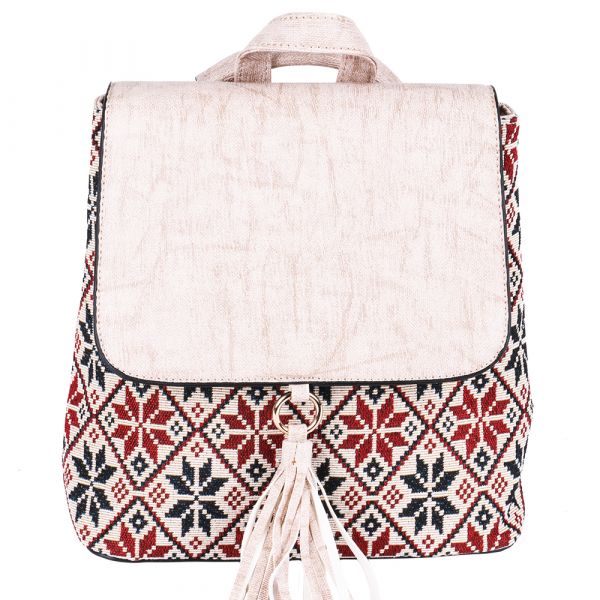 Rucsacuri Genti Rucsac Dama Piele Ecologica Si Textil Cu