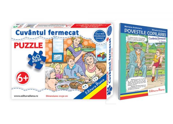 Cuvantul Fermecat Set Puzzle Carte Tip Acordeon