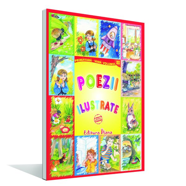Set Planșe Poezii Ilustrate Primăvară Vară A4 Vol Ii