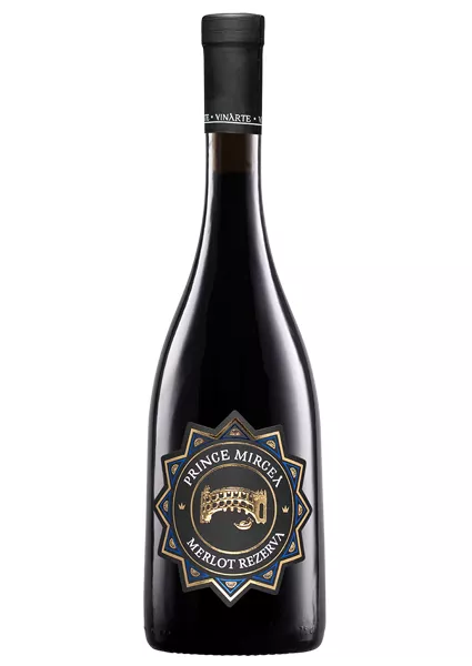 Vin rosu sec Merlot Prince Mircea 0.75L