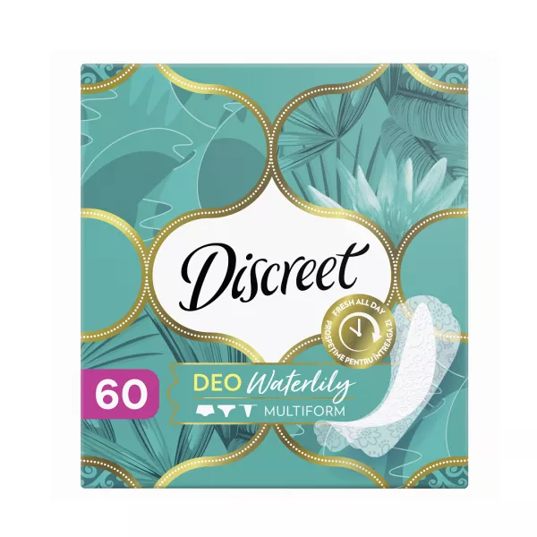 Absorbante Deo Waterlily, 60 bucati, Discreet