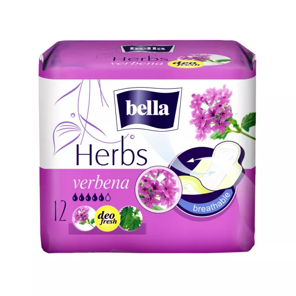 Absorbante Herbs Verbina, 12 bucati, Bella