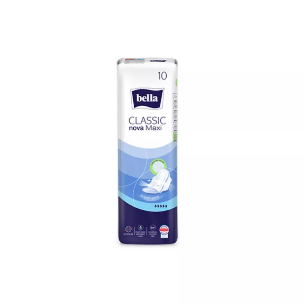 Absorbante igienice classic nova maxi, 10 bucati, Bella