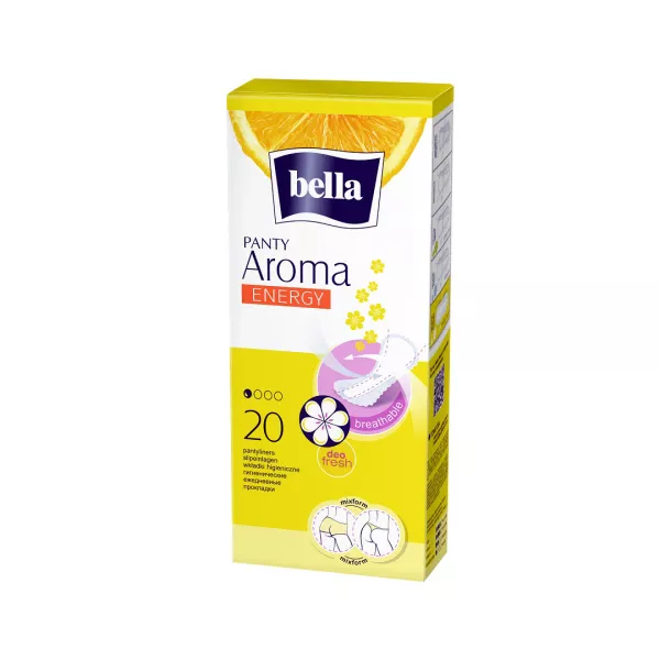 Absorbante zilnice Panty Aroma Energy, 20 bucati, Bella
