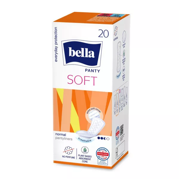 Absorbante zilnice Panty Soft, 20 bucati, Bella