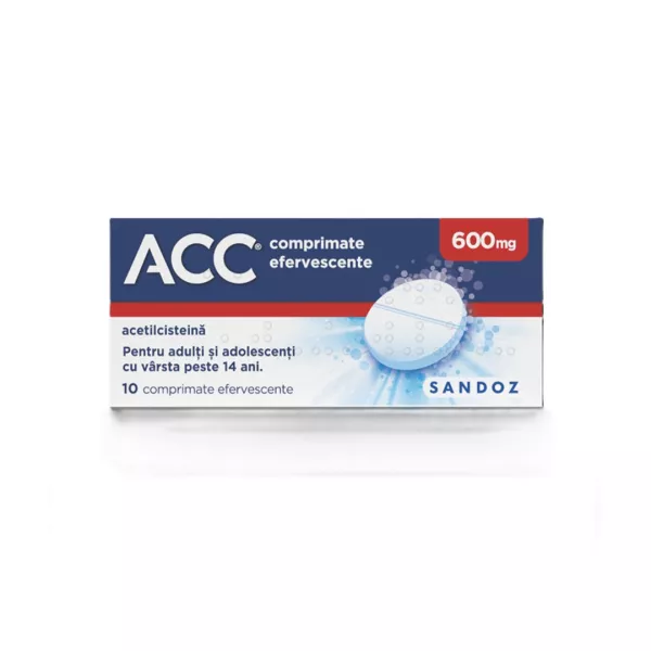 ACC, 600 mg, 10 comprimate efervescente, Sandoz
