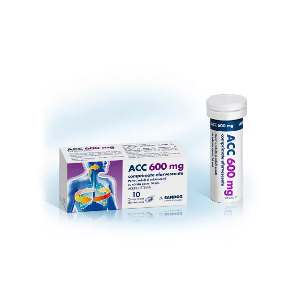 ACC 600 mg, 10 comprimate, Sandoz