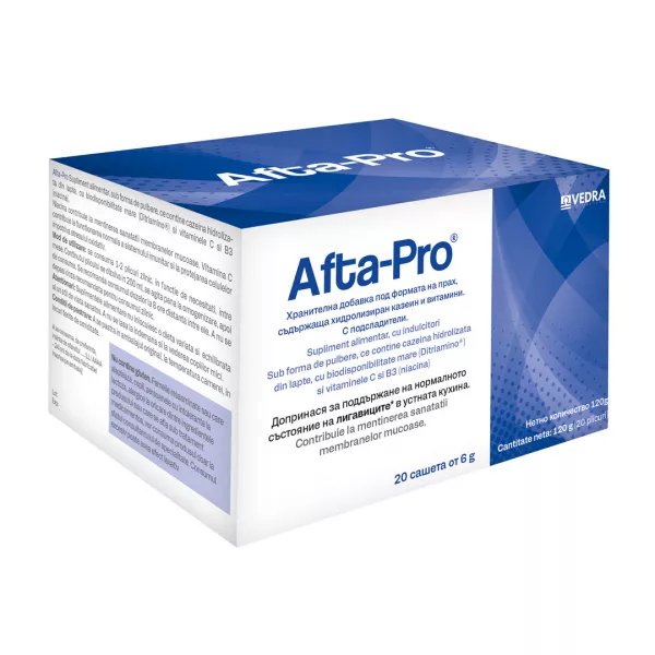 Afta-Pro, 20 plicuri, Vedra