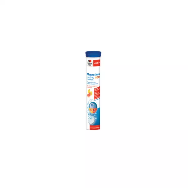 Aktiv Magneziu 400 + B1 + B6 + B12 + Acid Folic Efervescent, Doppelherz