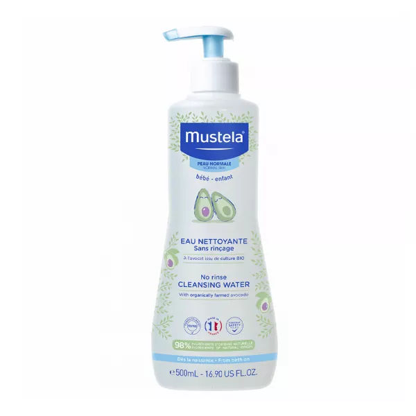Apa de curatare fara clatire pentru piele normala, 500 ml, Mustela
