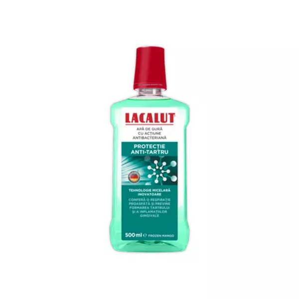 Apa de gura micelara protectie antitartru, 500 ml, Lacalut