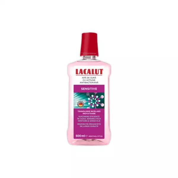 Apa de gura micelara Sensitive, 500ml, Lacalut