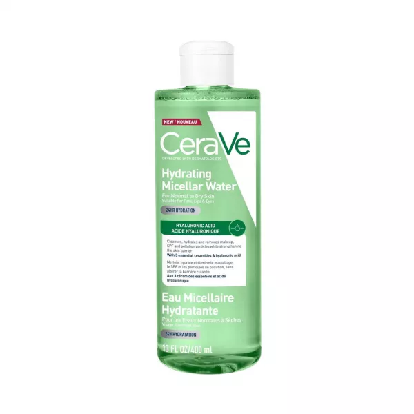 Apa micelara hidratanta pentru ten normal si uscat, 400 ml, CeraVe