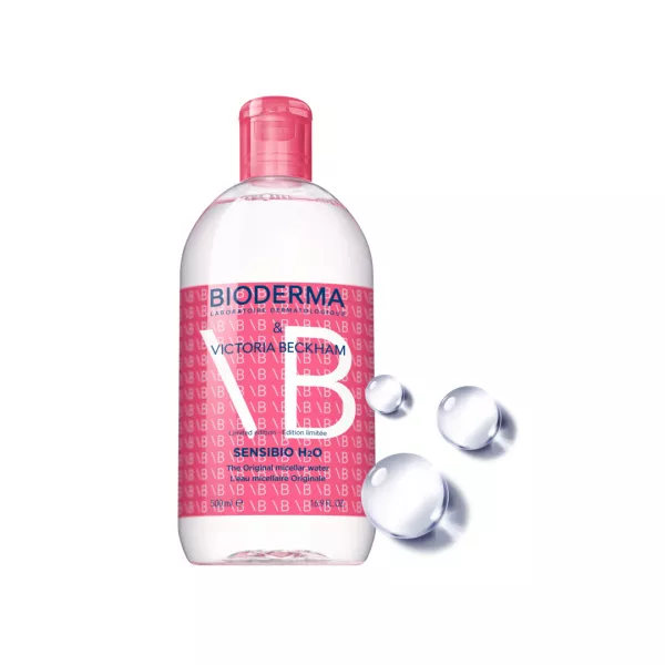Apa micelara pentru ten sensibil editie limitata Victoria Beckham Sensibio H20, 500 ml, Bioderma