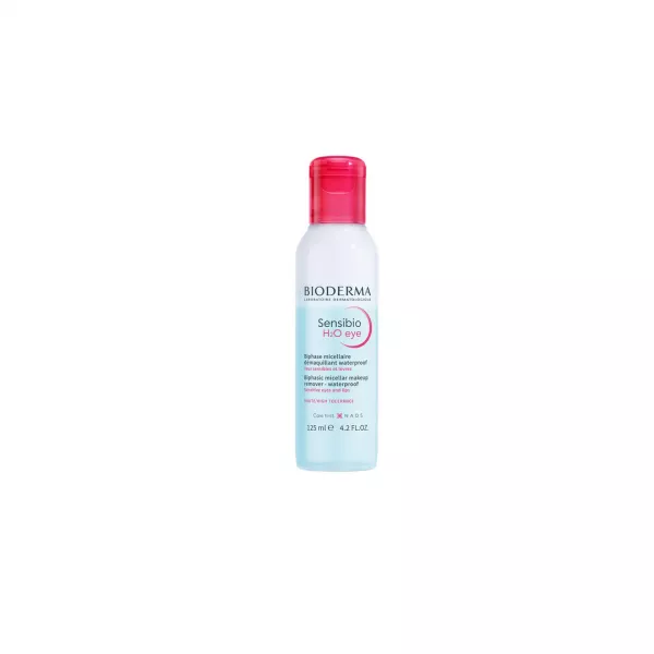 Apa micelara Sensibio H2O bifazica pentru ochi si buze sensibile, 125 ml, Bioderma