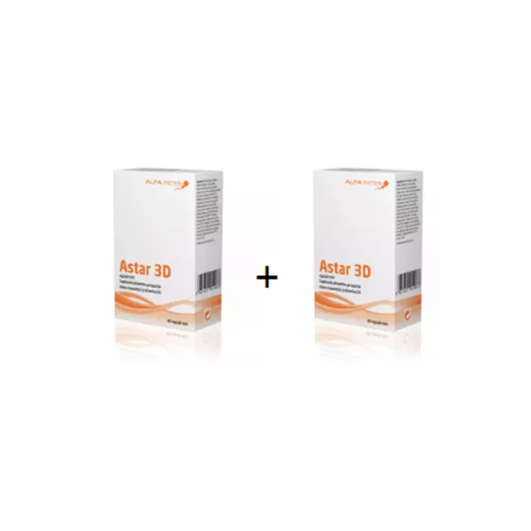 Astar 3D, 60 capsule + 60 capsule cadou, Alfa Intens