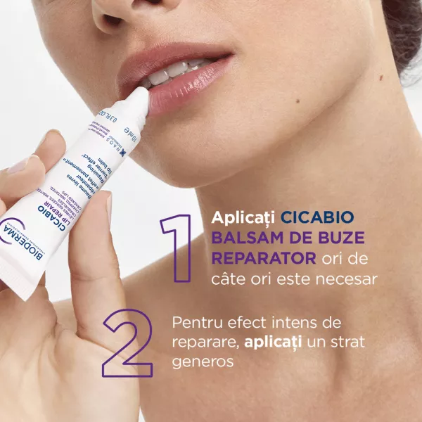 Balsam de buze reparator Cicabio, 10 ml, Bioderma
