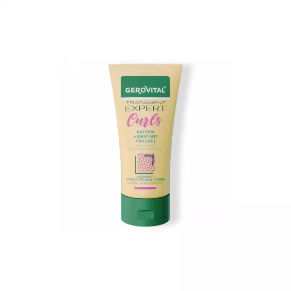 Balsam Hidratant pentru Par Cret cu Extract Natural de Miere, pentru Definirea Perfecta a Buclelor, Gerovital Tratament Expert, 150 ml