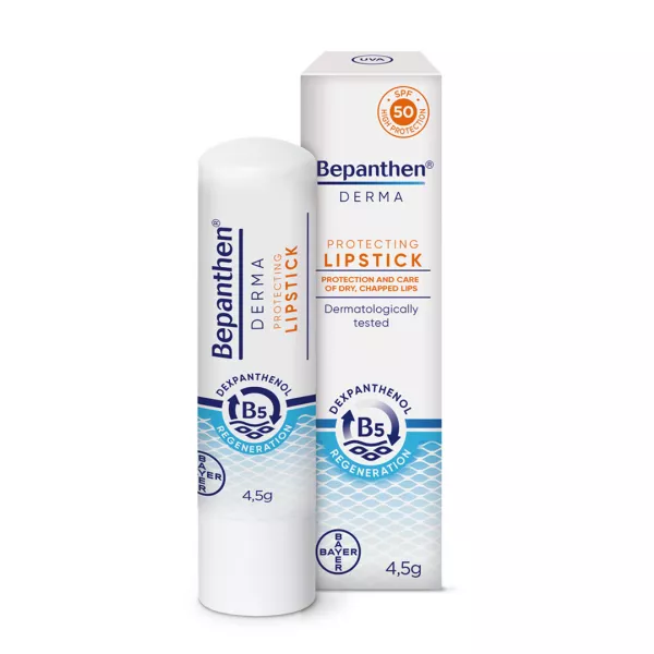 Balsam pentru buze protector cu SPF 50 Bepanthen Derma, 4.5 g, Bayer