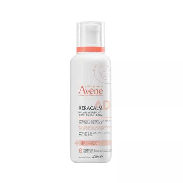 Balsam relipidant pentru pielea uscata predispusa la dermatita atopica sau prurit XeraCalm AD, 400 ml, Avene